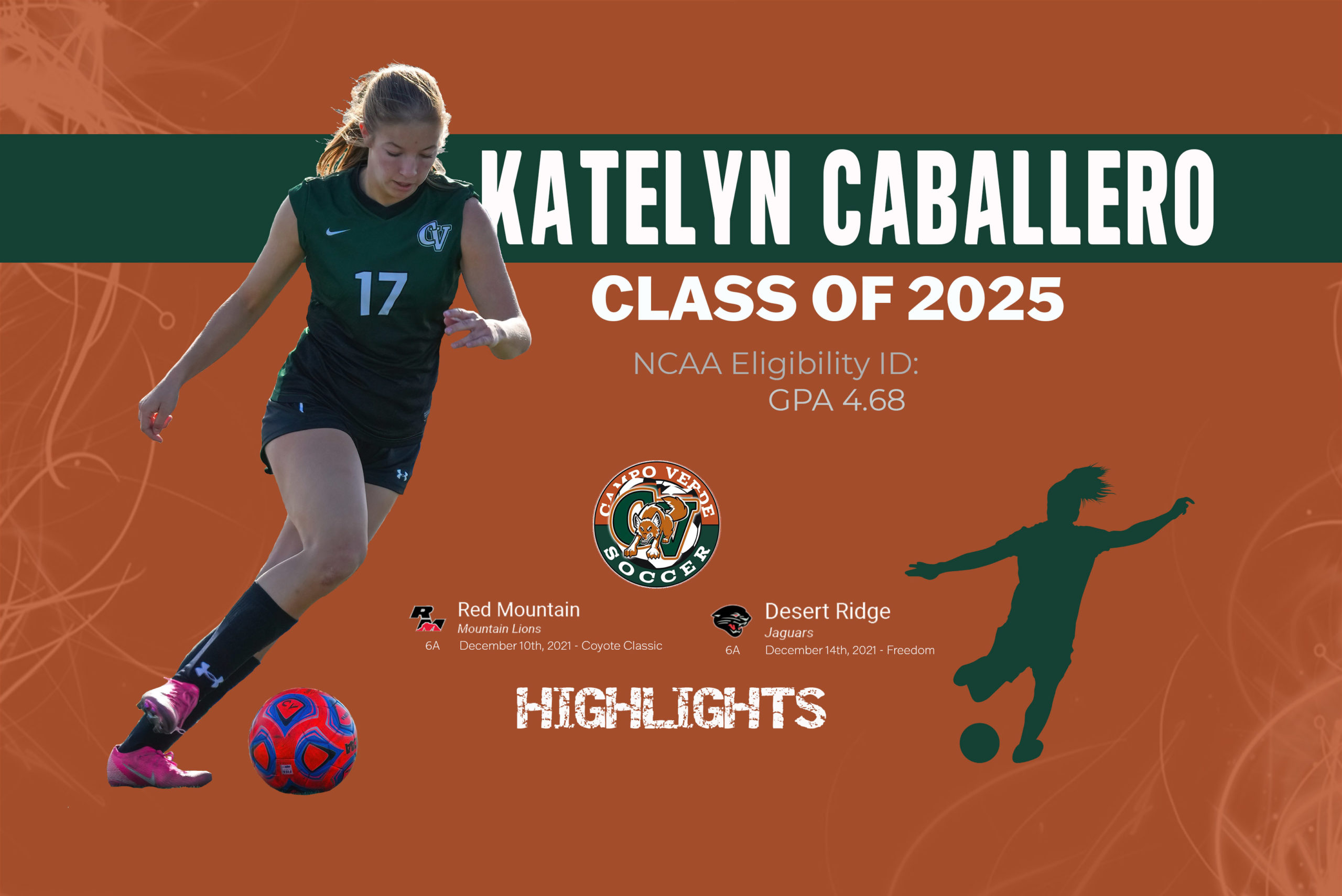 Katelyn Caballero 4.2 GPA Utah Royals FCAZ ECNL 4.2 GPA